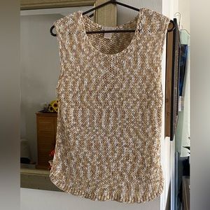 Sleeveless woven top—ladies